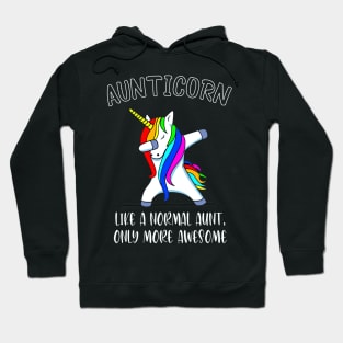 Aunticorn Like a Normal Aunt But More Awesome Vintage Hoodie